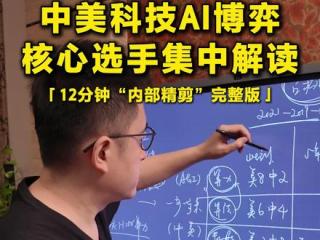 中美科技博弈核心选手拆解，未来3-5-10年的格局猜测 