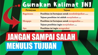 CARA MENULIS TUJUAN PENELITIAN MENJADI SINKRON DENGAN PERTANYAAN