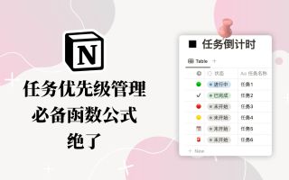 Notion 任务优先级管理 必备公式函数 绝了-Notion 任务优先级管理 必备公式函数 绝了