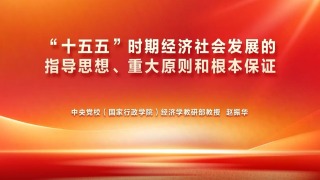 （赵振华）“十五五”时期经济社会发展的指导思想、重大原则和根本保证20260112