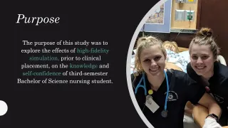 High Fidelity Simulation's Effect On Nursing Student Self Efficacy