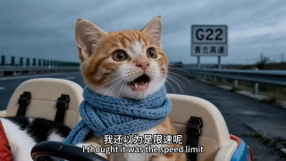 小猫开车怎么慢吞吞（转载）