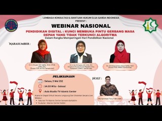 Webinar Nasional - Pendidikan Digital, Kunci Membuka Gerbang Masa Depan yg Tidak Terkunci Algoritma