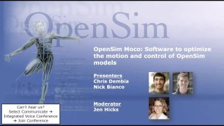 Webinar - OpenSim Moco: Software to optimize the motion and control of OpenSim models