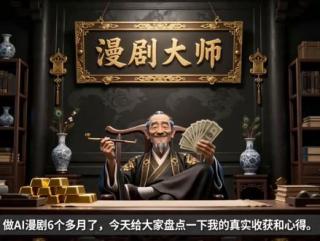 做AI漫剧6个月，把心得体会都总结成一个视频分享给大家。 这个视频里记录了，我从开始做漫剧的迷茫，学习，走入正轨，一步步的经验和心路历程
如果你也想做漫剧，我相信这些经验对你非