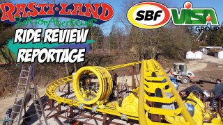 ACHTERBAHN - Erste Testfahrt eines neuen Coasters - Rasti-Land, Strohnado und SBF/Visa - Ride Review